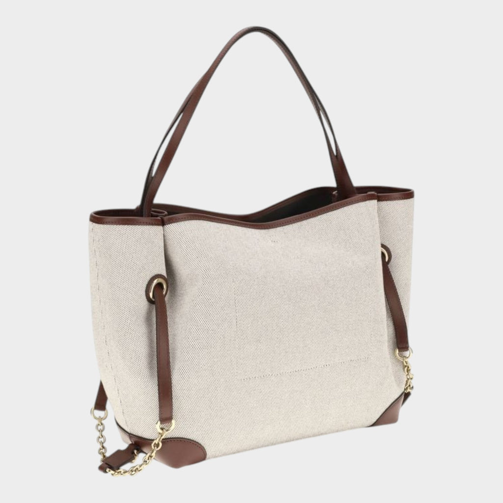 Chloé Clover Tote Bag in Beige