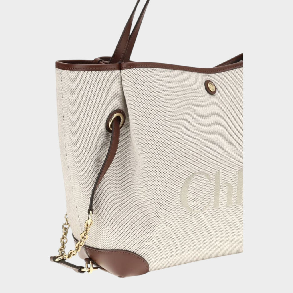 Chloé Clover Tote Bag in Beige