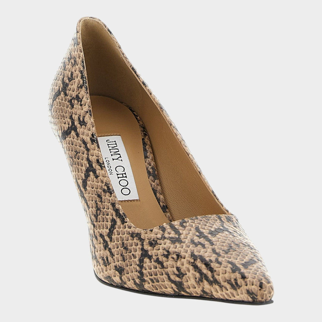 Jimmy Choo Brown Leather High Heel Pumps