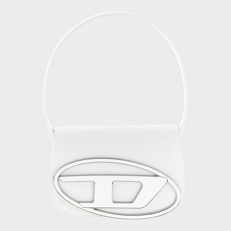 Diesel White Cowhide Shoulder Bag