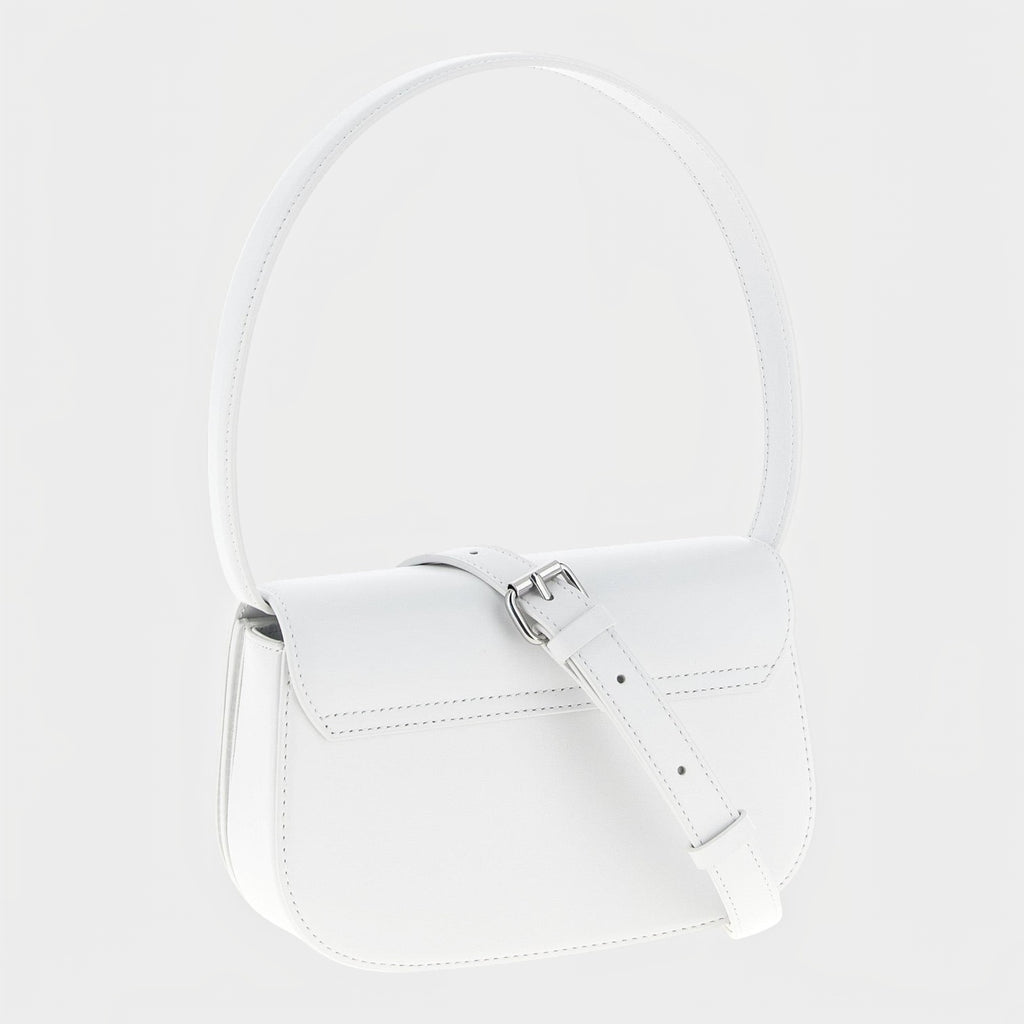 Diesel White Cowhide Shoulder Bag