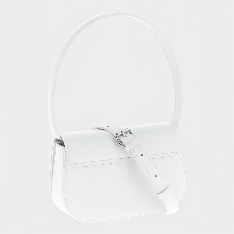 Diesel White Cowhide Shoulder Bag