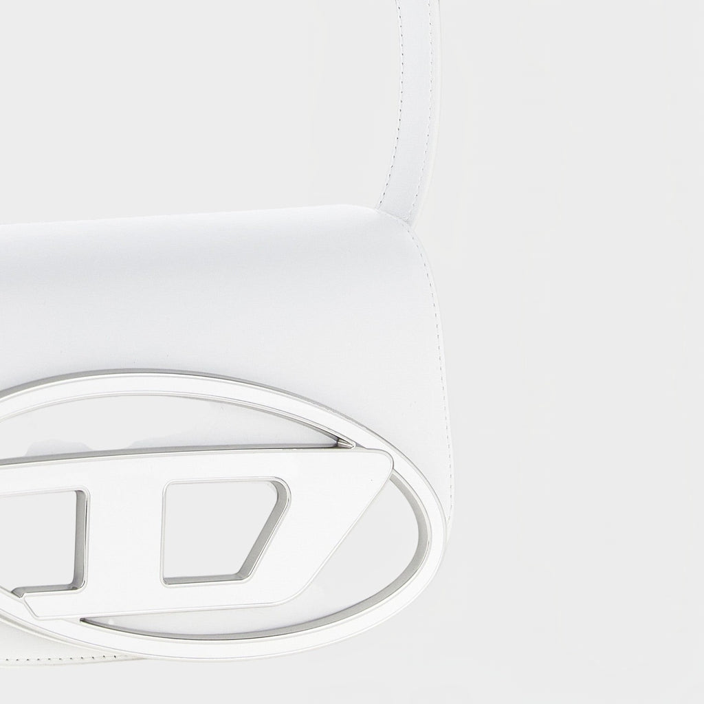 Diesel White Cowhide Shoulder Bag