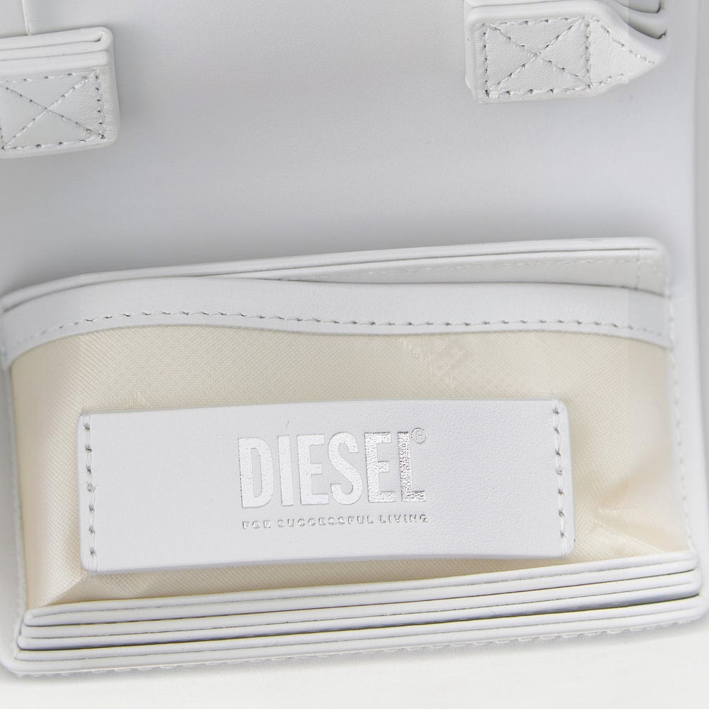 Diesel White Cowhide Shoulder Bag
