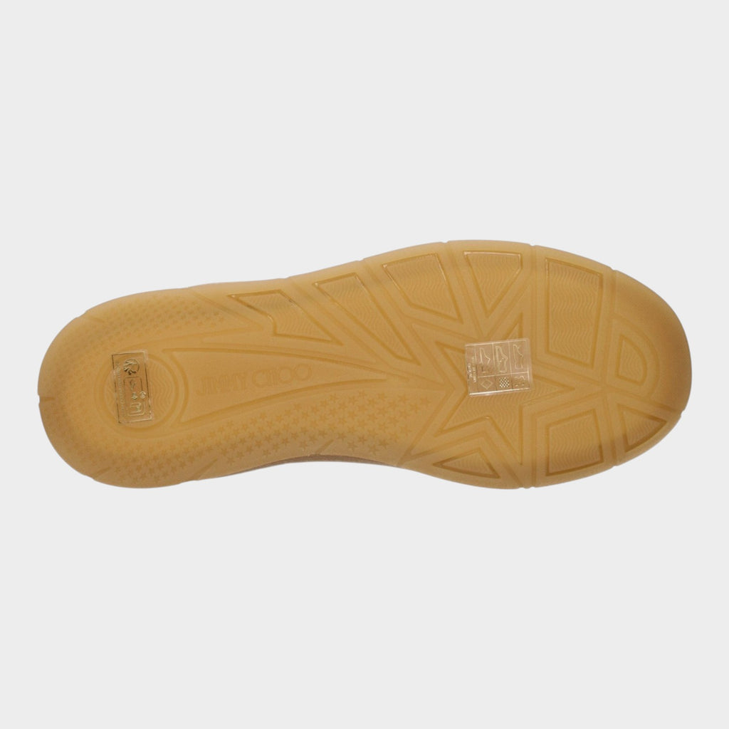 Jimmy Choo Beige Leather Low Top Sneakers