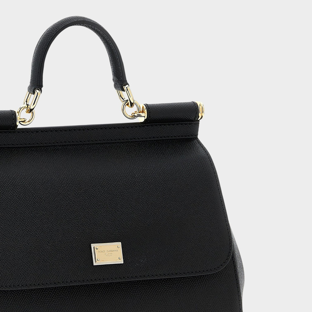 Dolce & Gabbana Black Calfskin Handbag