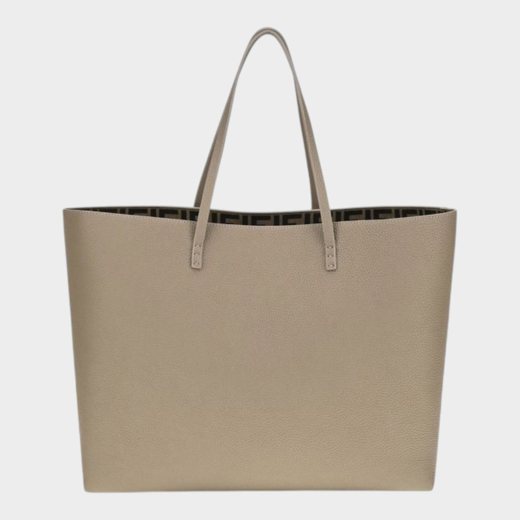 Fendi Beige Calf Leather Bos Taurus Shoulder Bag