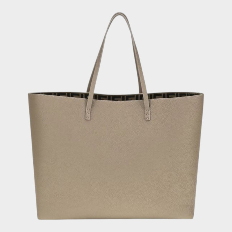 Fendi Beige Calf Leather Bos Taurus Shoulder Bag