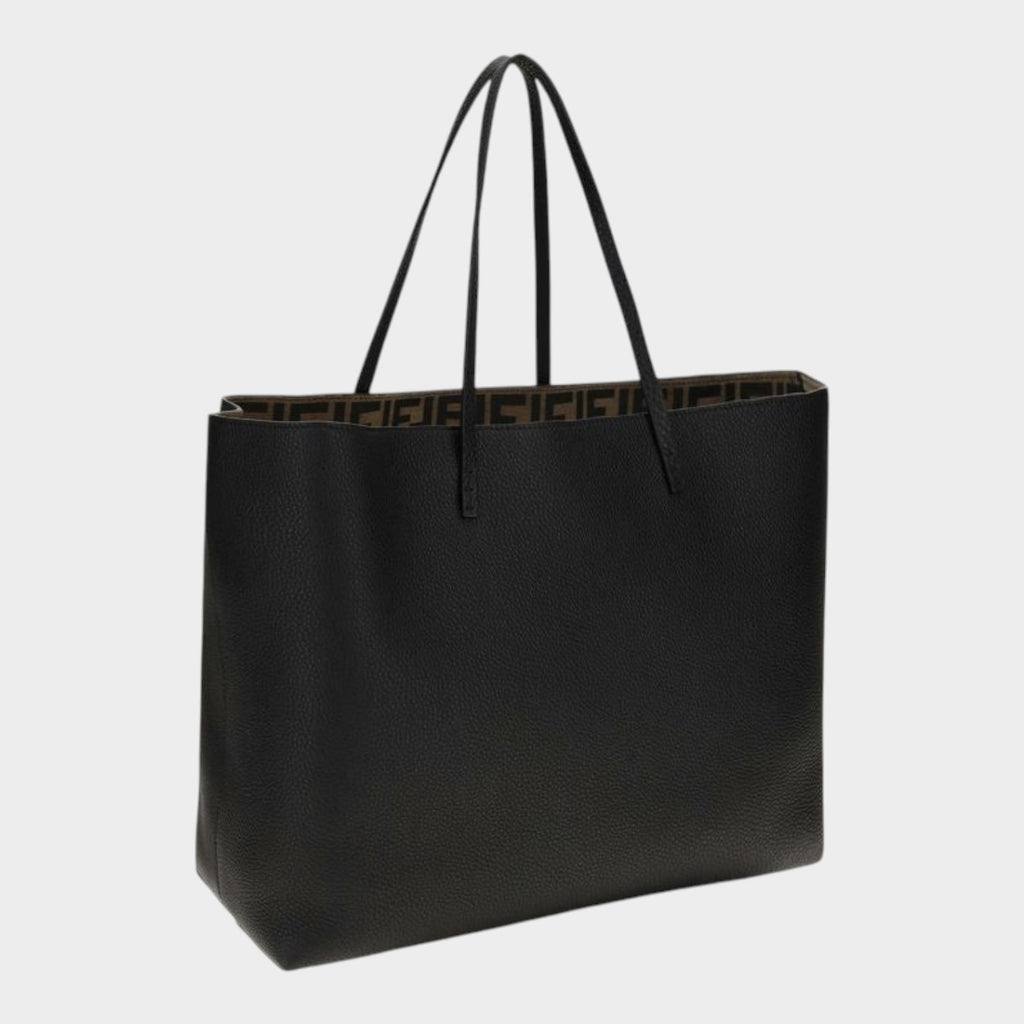 Fendi Black Calf Leather Bos Taurus Shoulder Bag