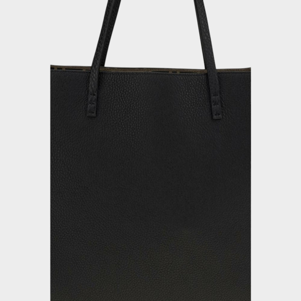 Fendi Black Calf Leather Bos Taurus Shoulder Bag
