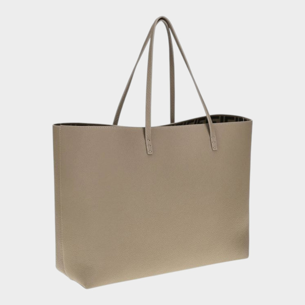 Fendi Beige Calf Leather Bos Taurus Shoulder Bag