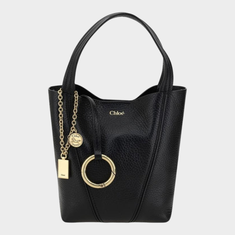 Chloé Black Calf Leather Bos Taurus Shoulder Bag