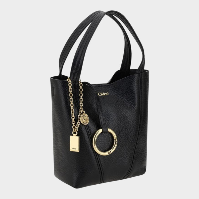 Chloé Black Calf Leather Bos Taurus Shoulder Bag