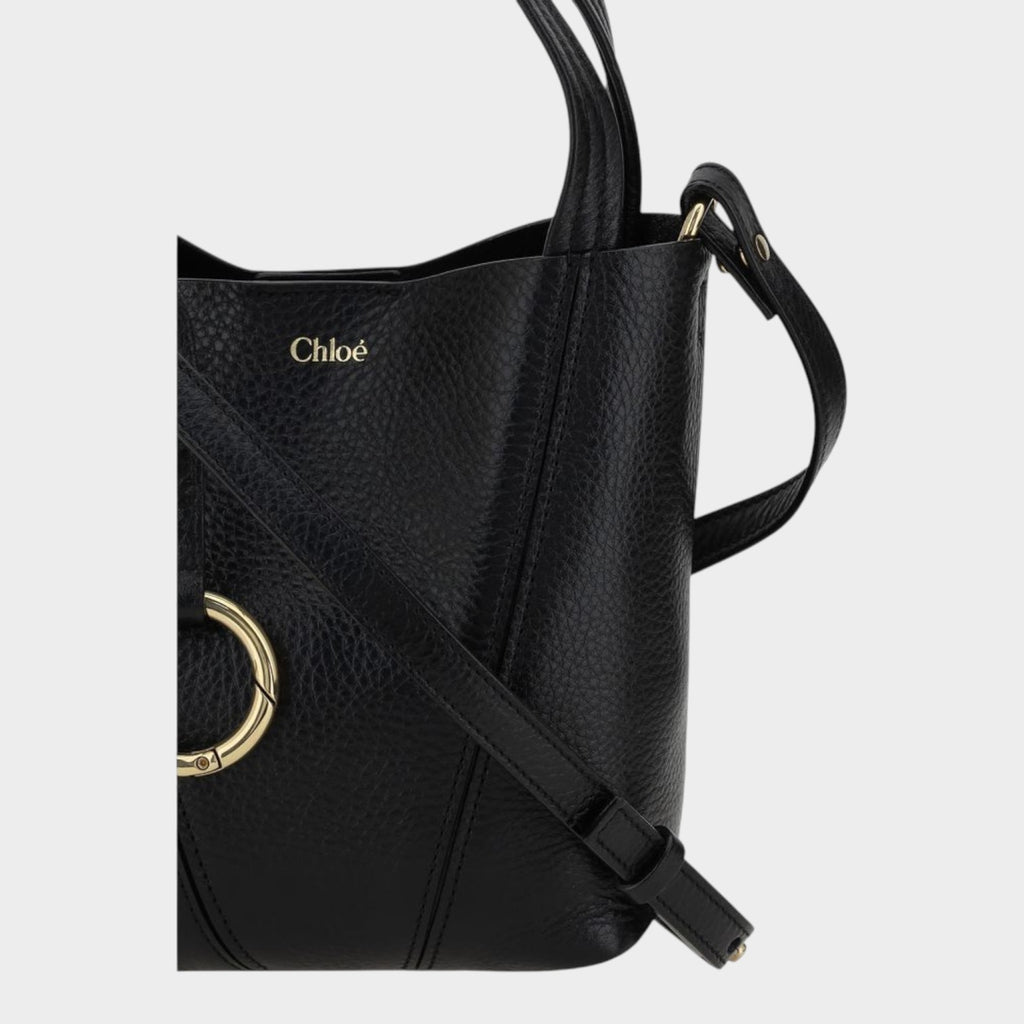 Chloé Black Calf Leather Bos Taurus Shoulder Bag