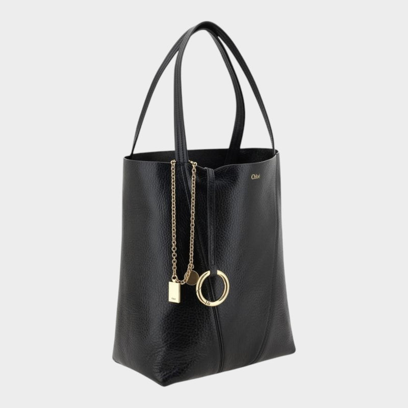 Chloé Spin Shoulder Bag in Black