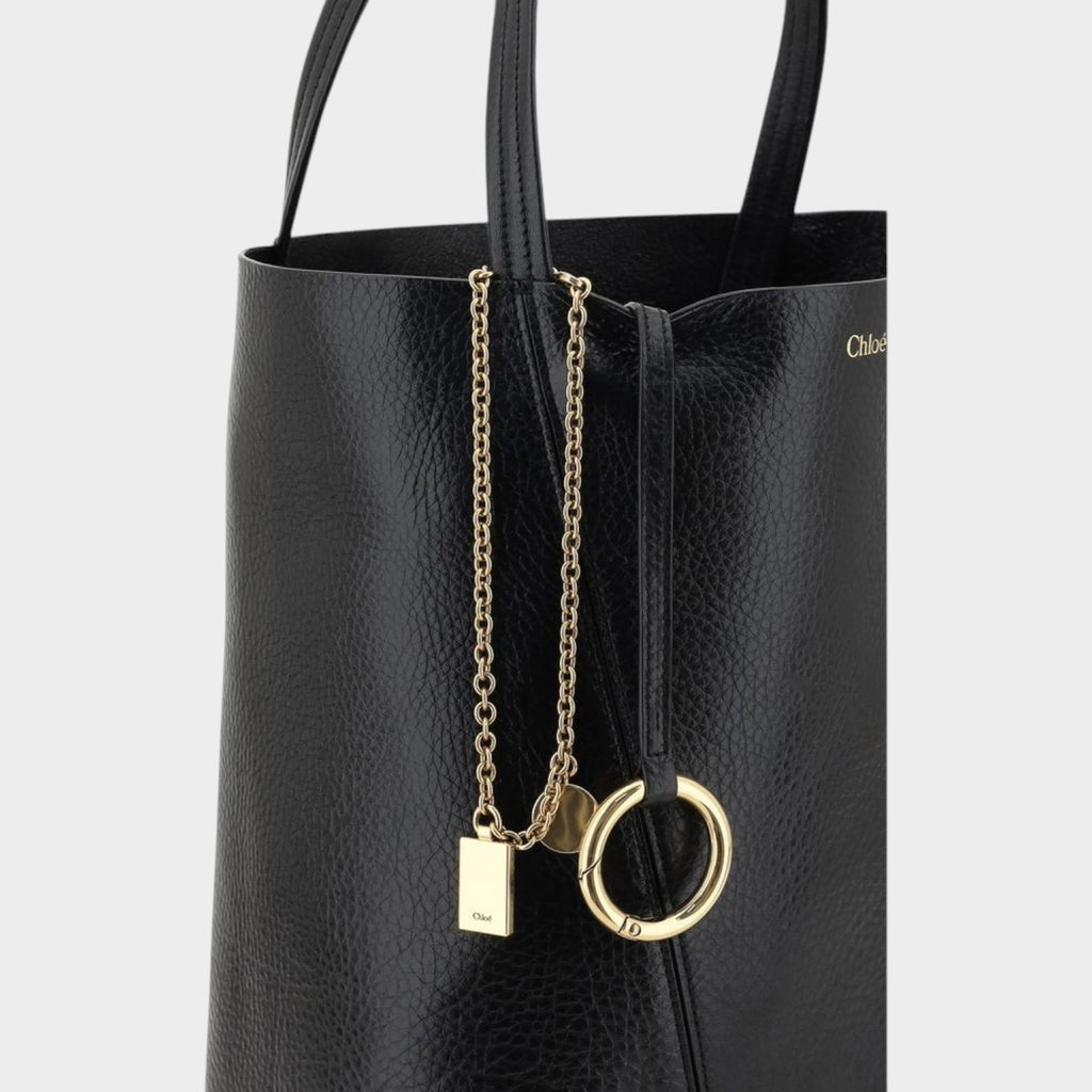 Chloé Spin Shoulder Bag in Black