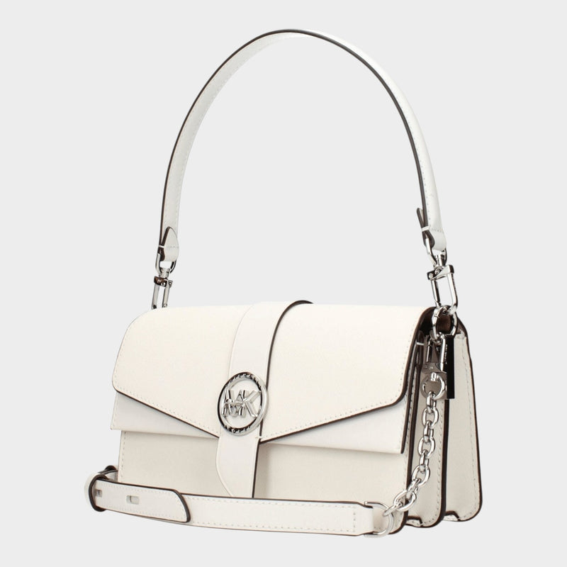 Michael Kors White Leather Handbag