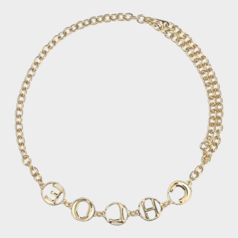 Chloé Script Jewel Gold Belt