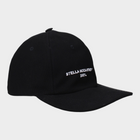 Esmire & Co Stella McCartney black cotton baseball cap with white embroidered front logo and strap closure
