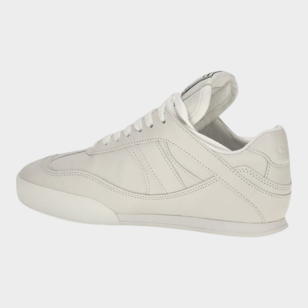 Esmire & Co Chloé white calf leather Kick sneakers with suede details and boxing-inspired tongue label