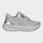 Esmire & Co Guess silver polyester chunky sneakers with a metallic logo and cushioned platform sole.