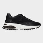 Esmire & Co Jimmy Choo black fabric athletic sneakers with side logo and white chunky sole