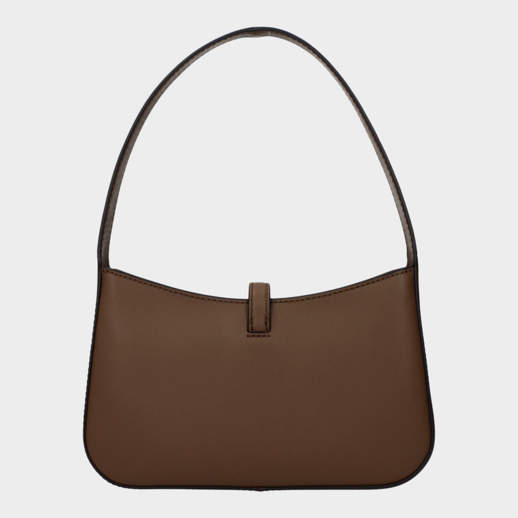 Esmire & Co Michael Kors Driftwood handbag in smooth brown leather with a structured silhouette and shoulder strap.